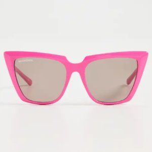 Balenciaga Fuchsia Tip Cat Eye Sunglasses  - NWOT
